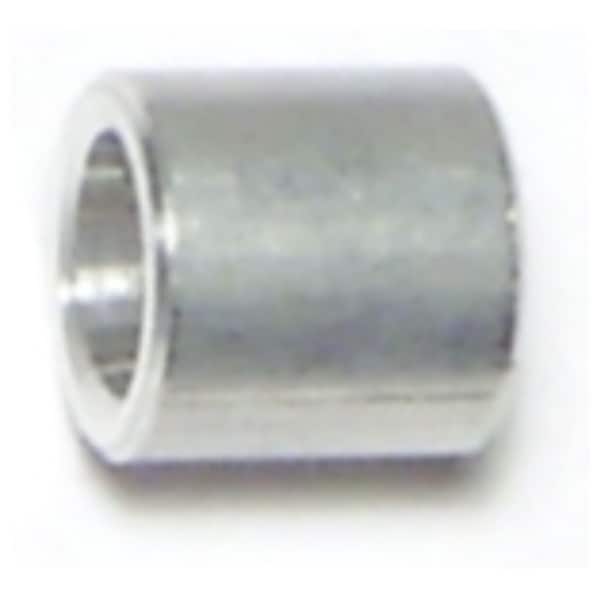 Midwest Fastener Round Spacer, #8 Screw Size, Aluminum, 1/4 in Overall Lg, 10 PK 65845 - main